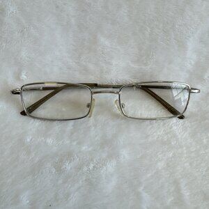 Rectangular Frame Reading Glasses 2.75 Silver Metal‎ RG505H H5